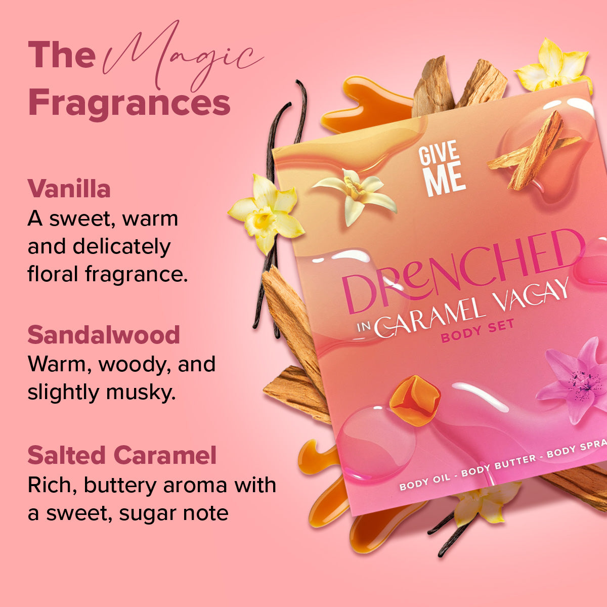 Caramel Vacay Drenched Skin Set