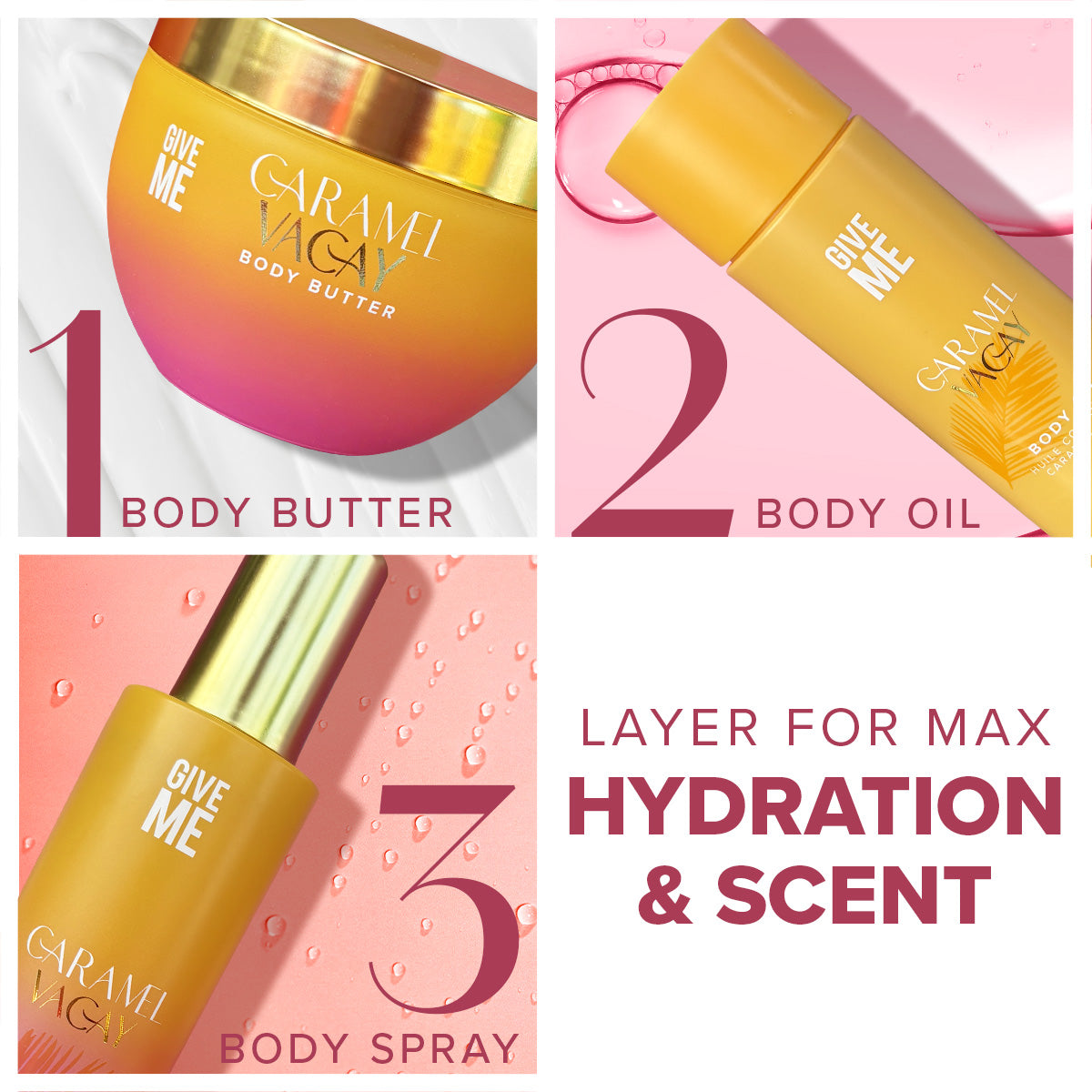 Caramel Vacay Drenched Skin Set