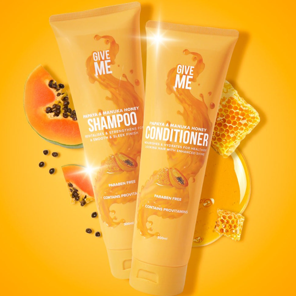 Papaya & Manuka Honey Shampoo and Conditioner Bundle (Worth £13.98) - Give Me Cosmetics