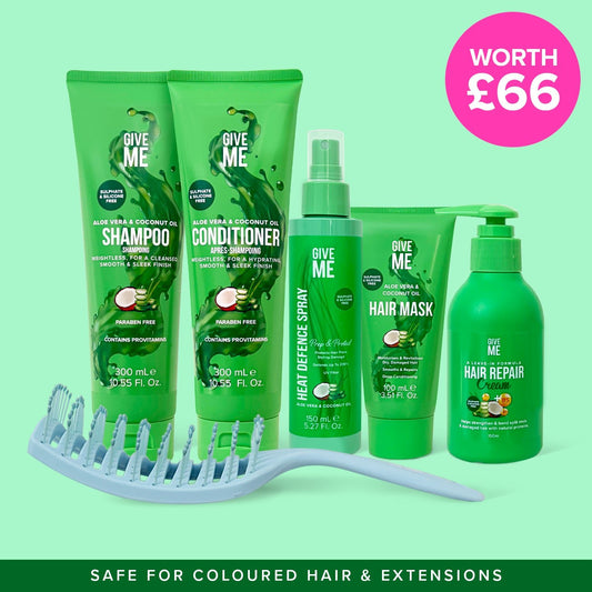 Aloe Vera & Coconut Oil Full Haircare Set - Give Me Cosmetics