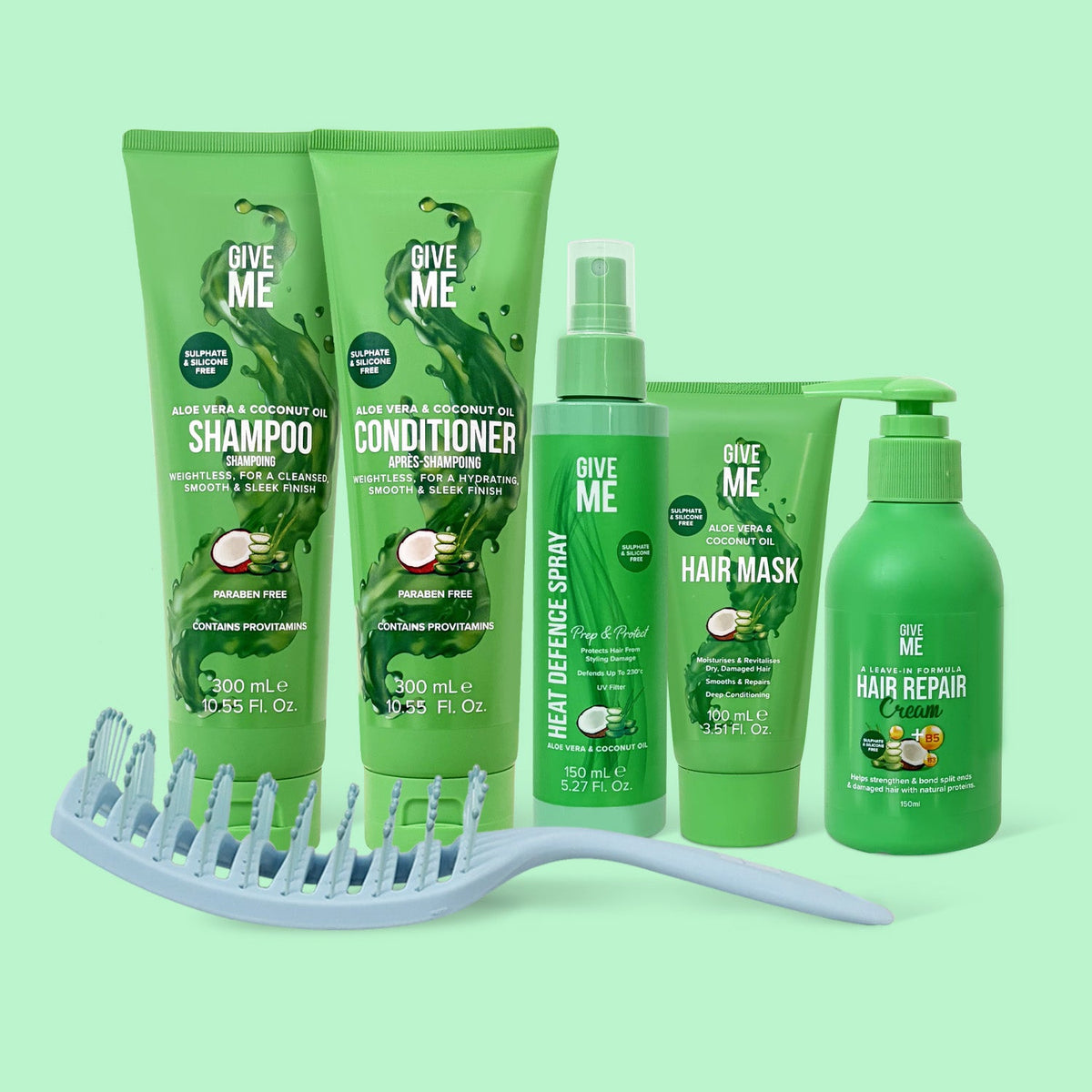 Aloe Vera & Coconut Oil Full Haircare Set - Give Me Cosmetics