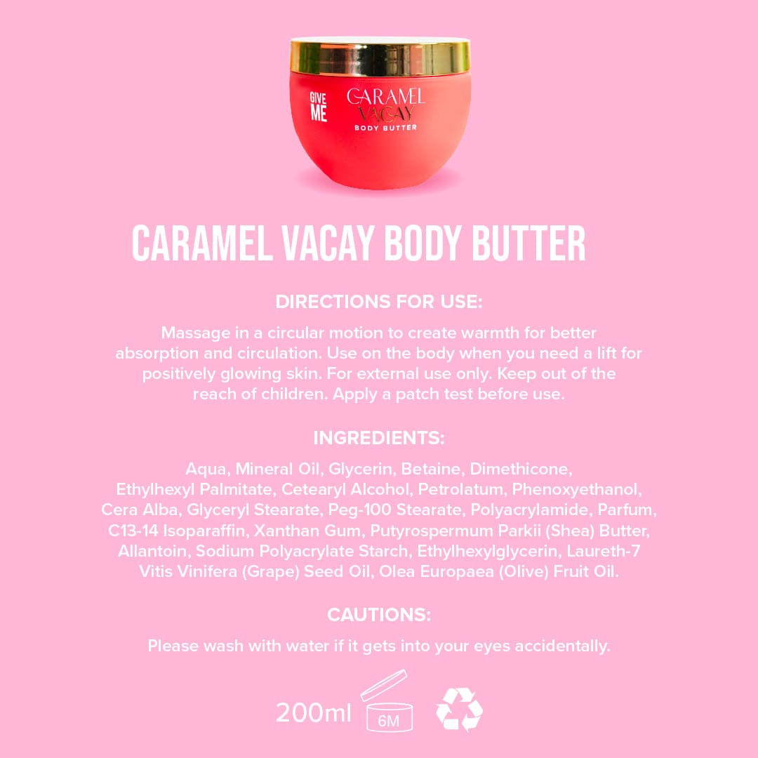 Caramel Vacay Body Butter - Give Me Cosmetics