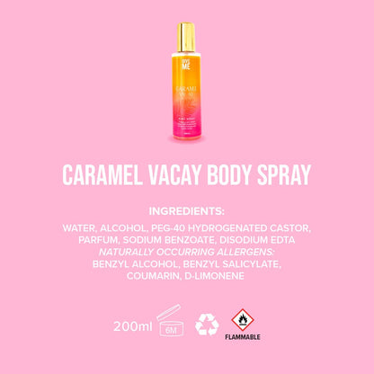 Caramel Vacay Body Spray - Give Me Cosmetics