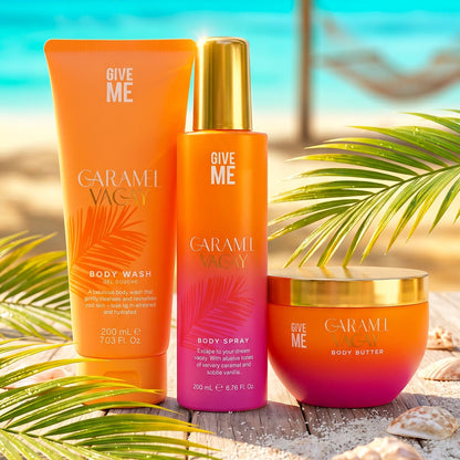 Caramel Vacay Body Trio Set - Give Me Cosmetics