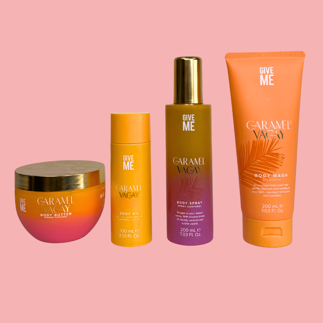 Caramel Vacay Drenched set with Body Wash - Give Me Cosmetics