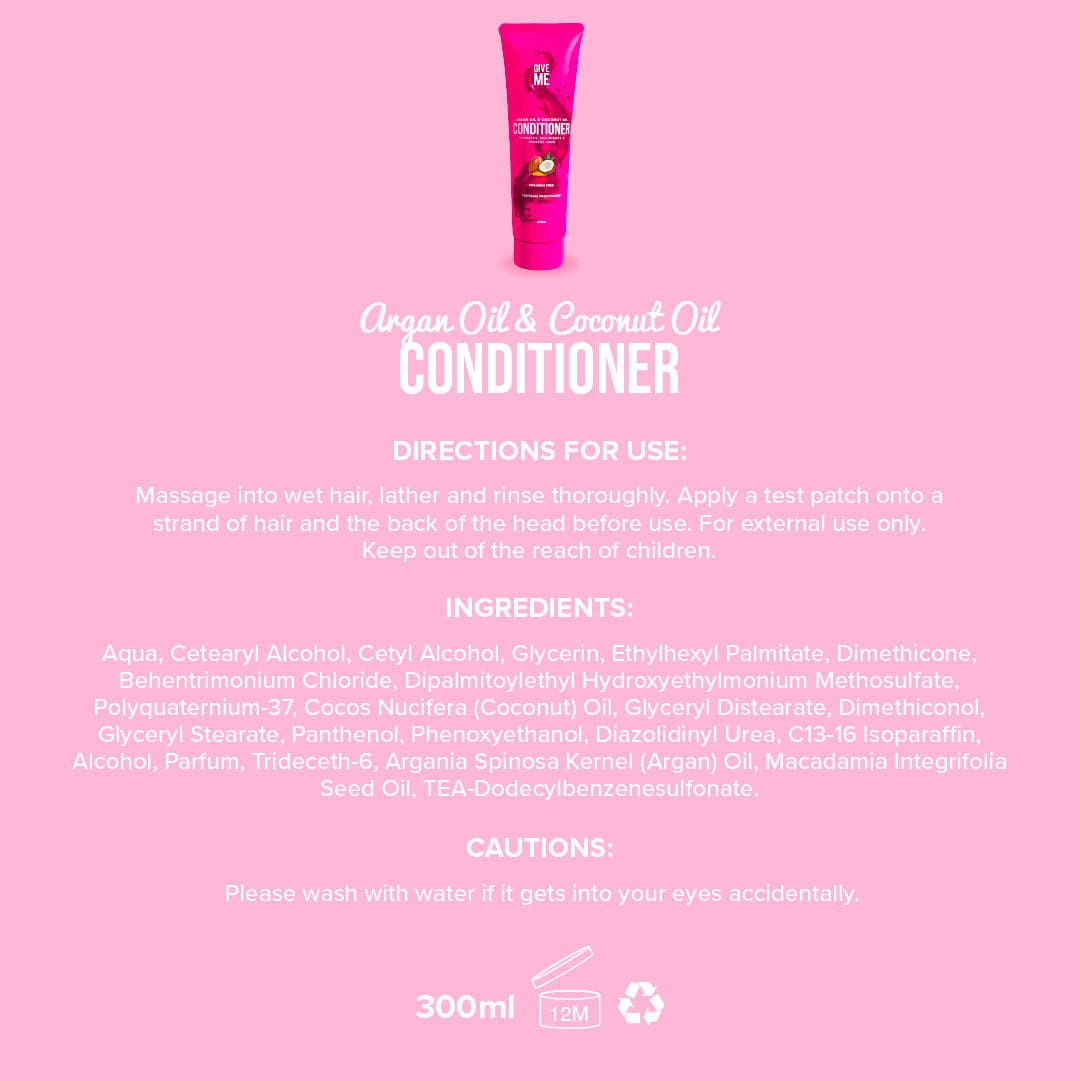 Conditioner - Argan Oil & Coconut Oil - Give Me Cosmetics