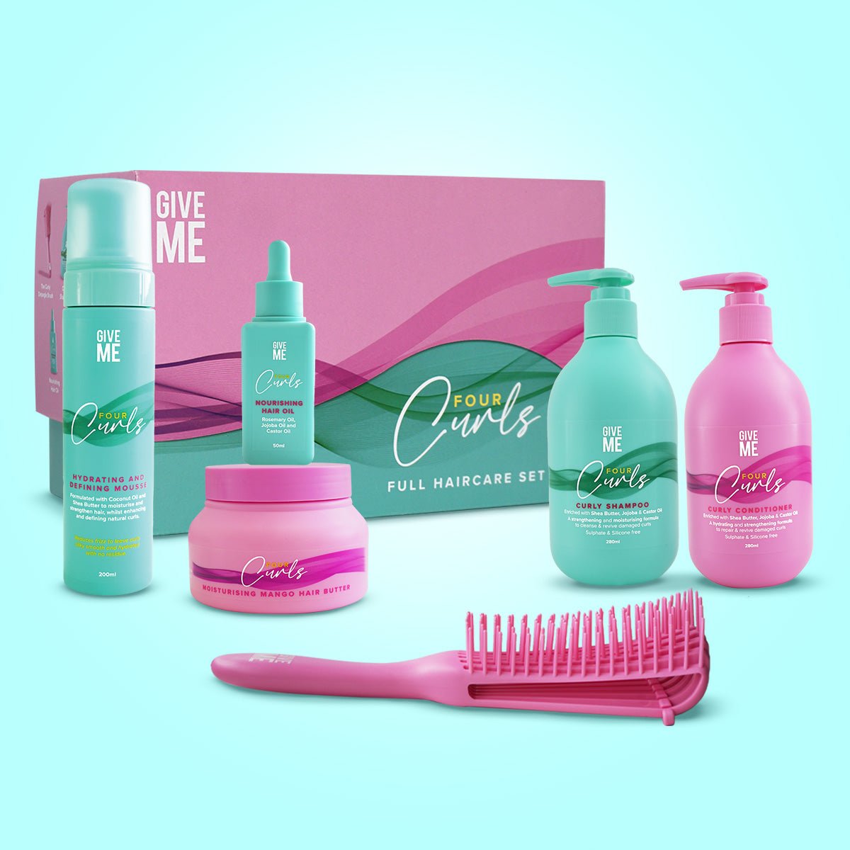 Four Curls Full Haircare Set (Worth £63.94) - Give Me Cosmetics