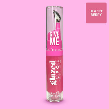 Glazed Lip Oil - Blazin' Berry - Give Me Cosmetics