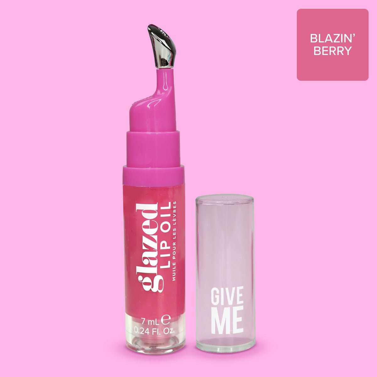 Glazed Lip Oil - Blazin' Berry - Give Me Cosmetics