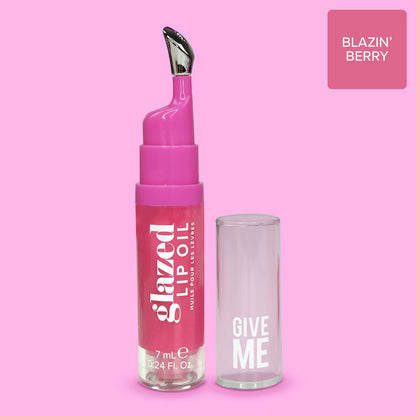 Glazed Lip Oil - Blazin' Berry - Give Me Cosmetics