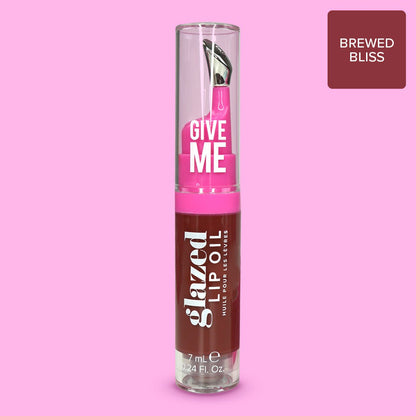 Glazed Lip Oil - Brewed Bliss - Give Me Cosmetics