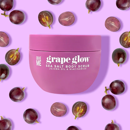 Grape Glow Sea Salt Body Scrub - Give Me Cosmetics