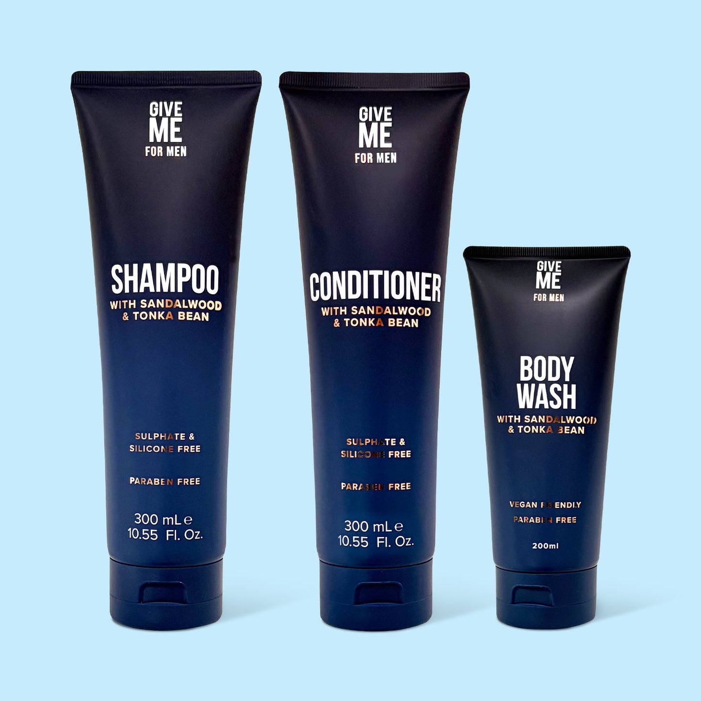 Sandalwood & Tonka Bean Essentials For Him (Worth £20.97) - Give Me Cosmetics