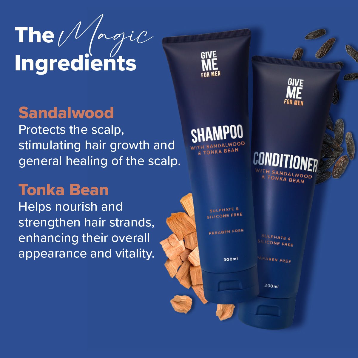 Sandalwood & Tonka Bean Essentials For Him - Give Me Cosmetics