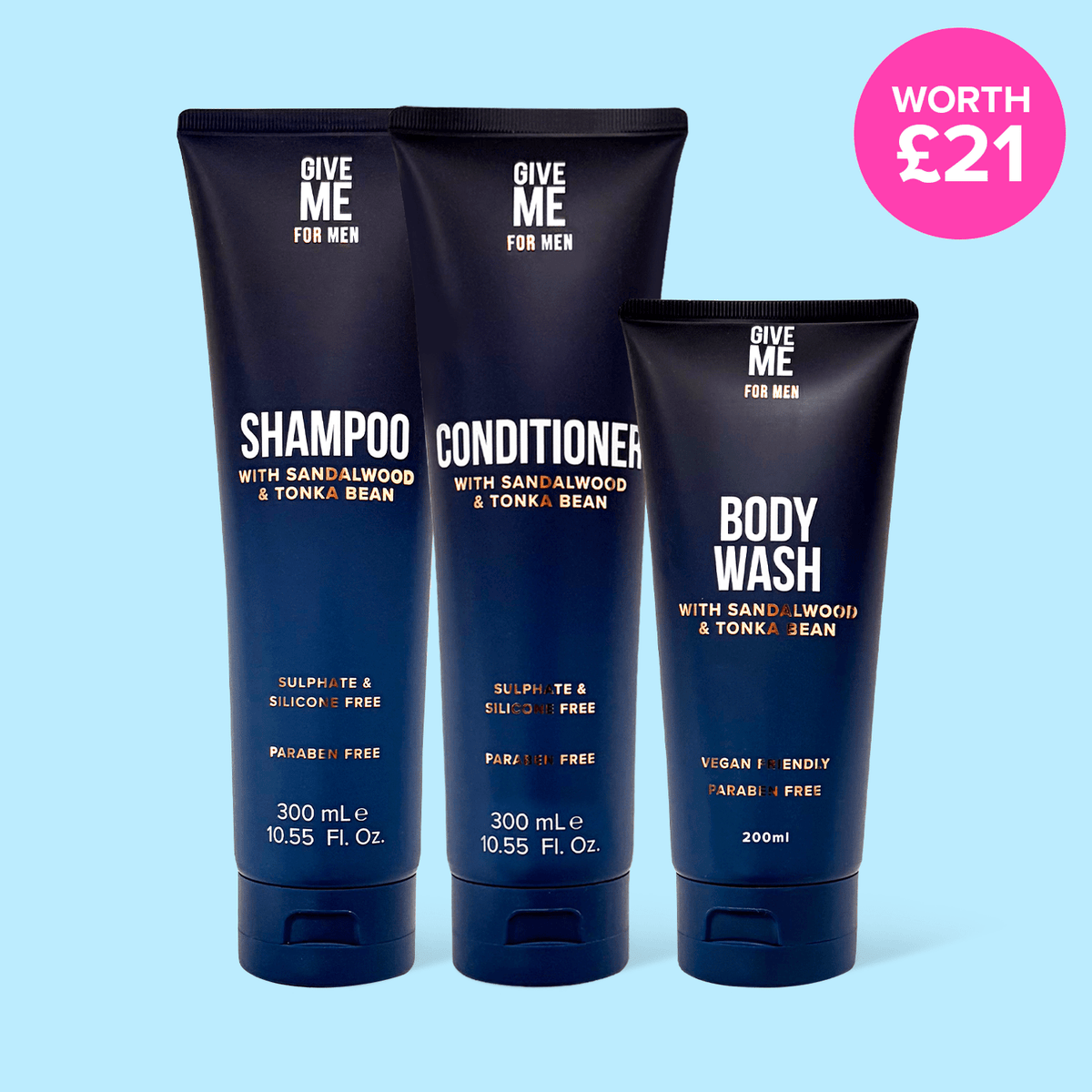 Sandalwood & Tonka Bean Essentials For Him - Give Me Cosmetics