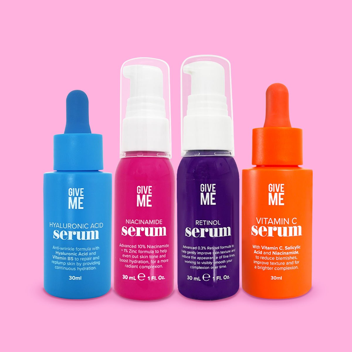 The Essential Four Face Serums - Give Me Cosmetics