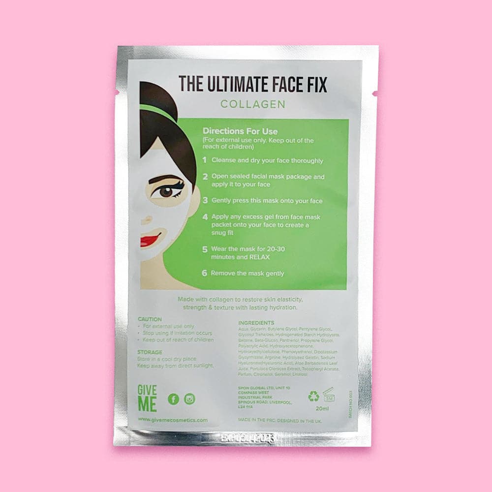 Twin Pack - The Collagen Sheet Masks - Give Me Cosmetics